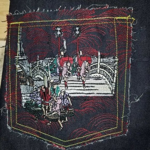 Jeans Denim 38 x 33 wide leg skater jeans - Picture 4 of 6